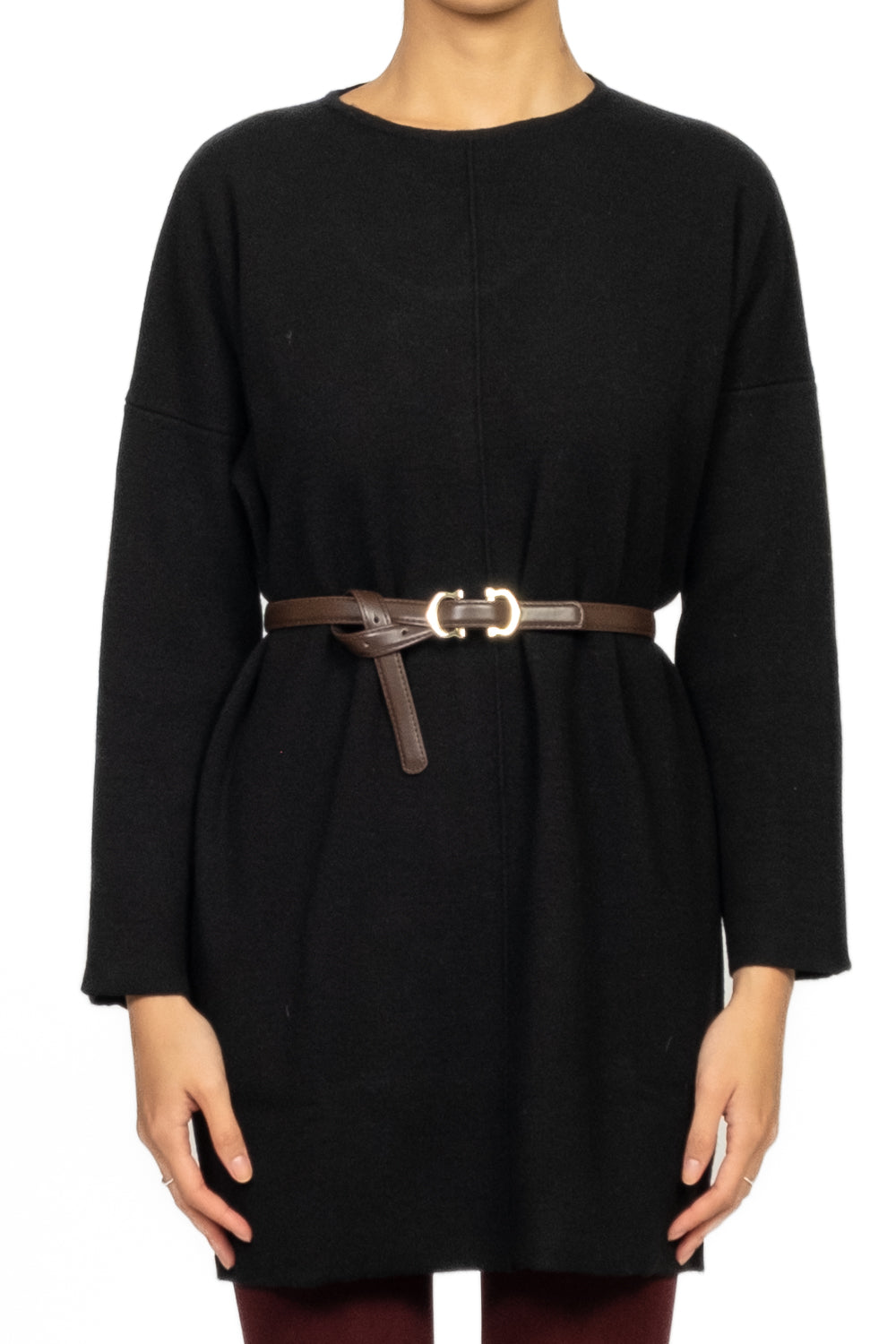 Vicolo - Maglia lunga con cintura Art. 22208F