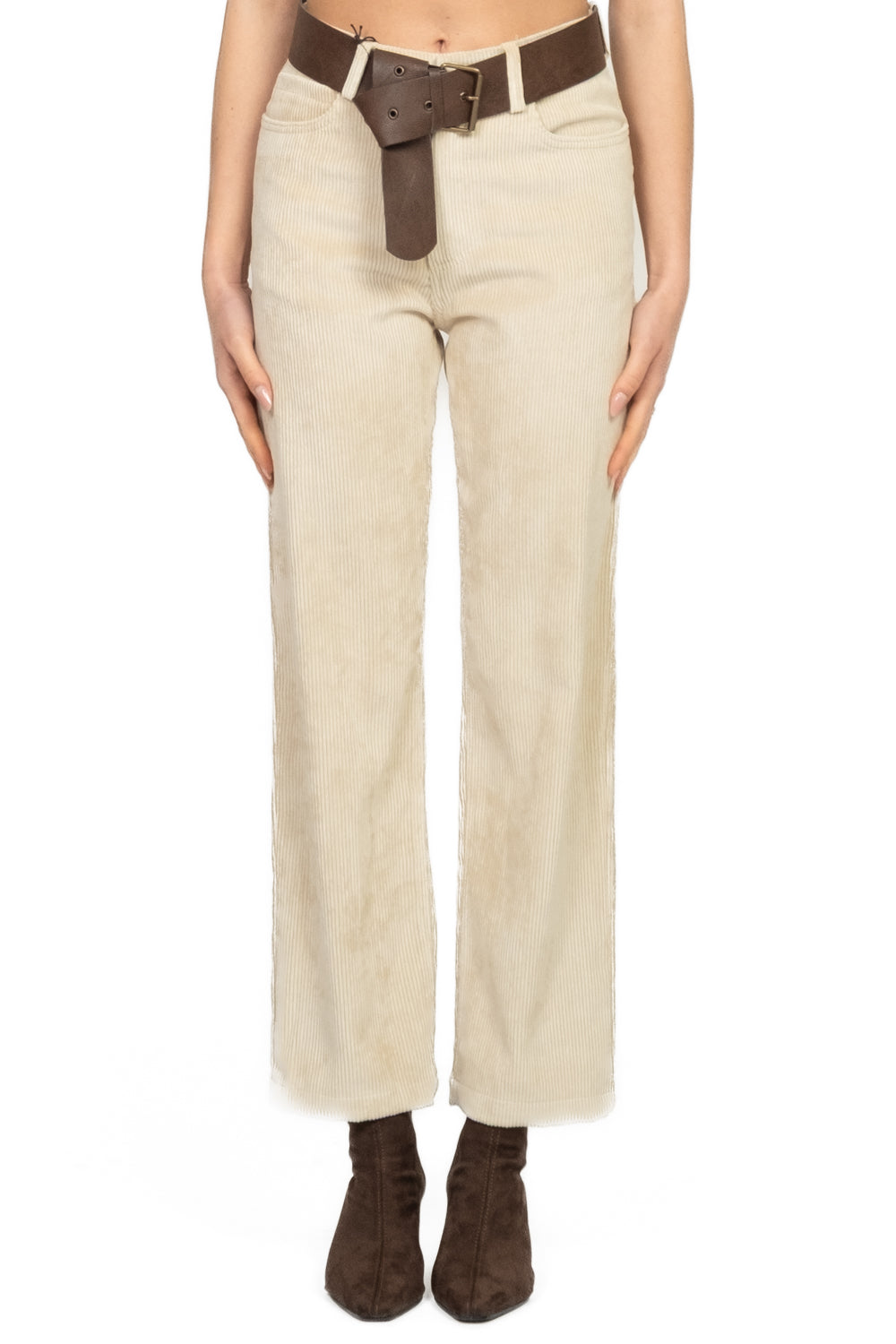 Tensione In - Pantalone crop velluto a coste Art. W25PB22