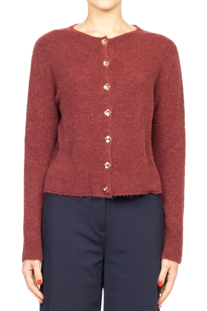 Kontatto - Cardigan coste bottoni oro Art. 3M0882CN