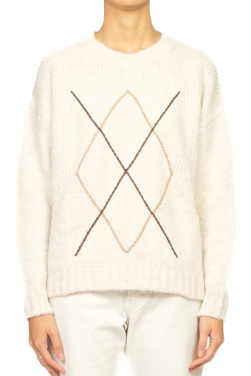 Tensione In - Maglia ricamo rombo Art. W5HMJ95A460