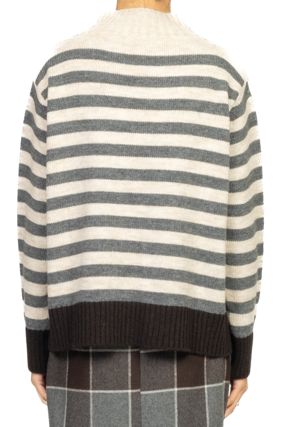 Tensione In - Maglia mezzo collo rigata Art. D82016