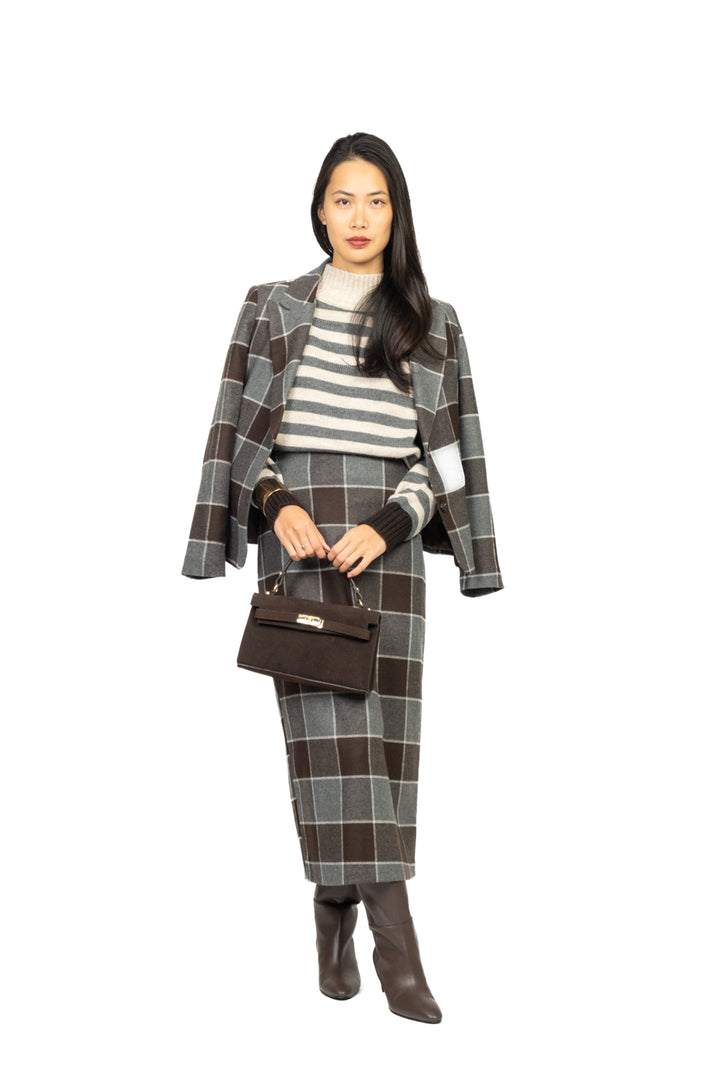 Tensione In - Giacca quadri misto lana Art. 26B1505