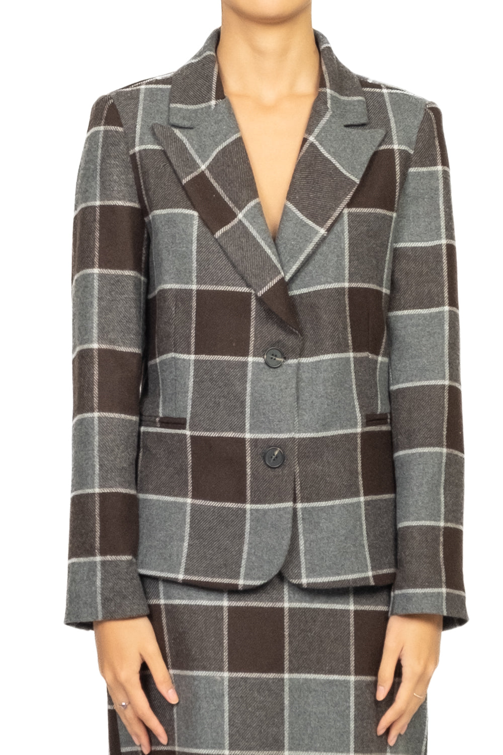 Tensione In - Giacca quadri misto lana Art. 26B1505