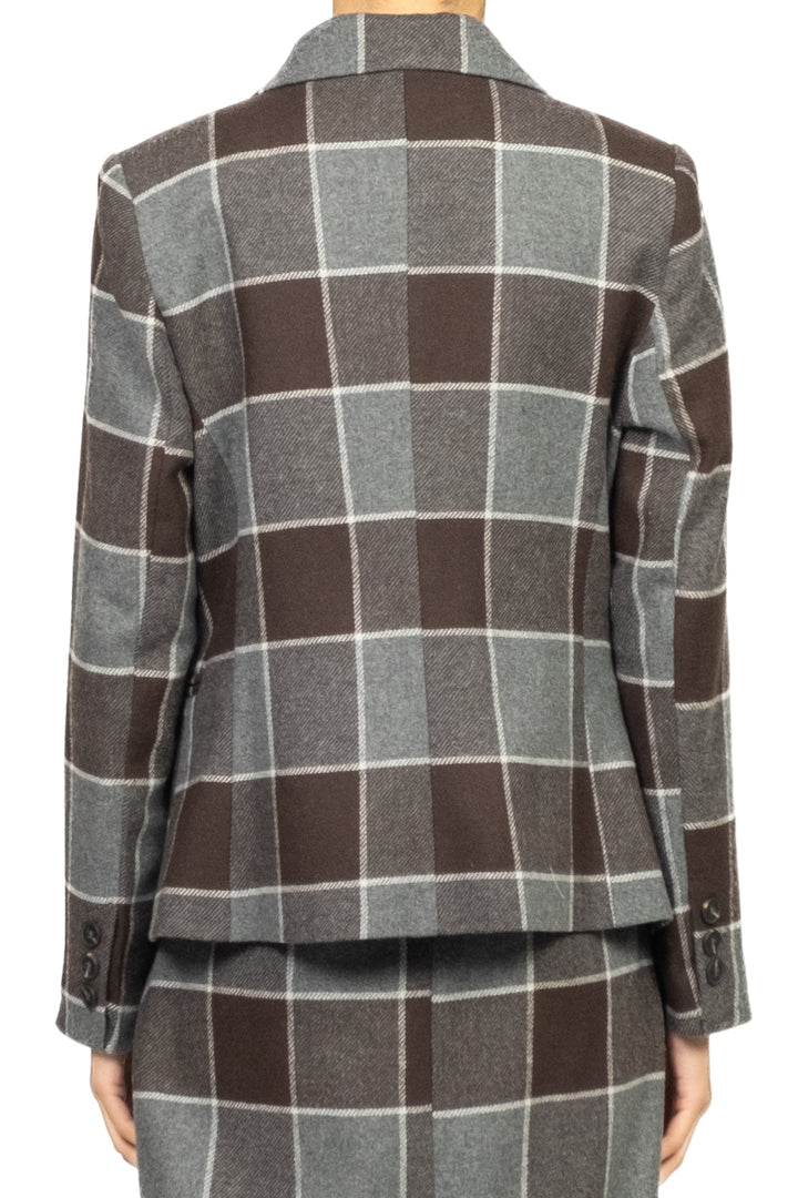 Tensione In - Giacca quadri misto lana Art. 26B1505