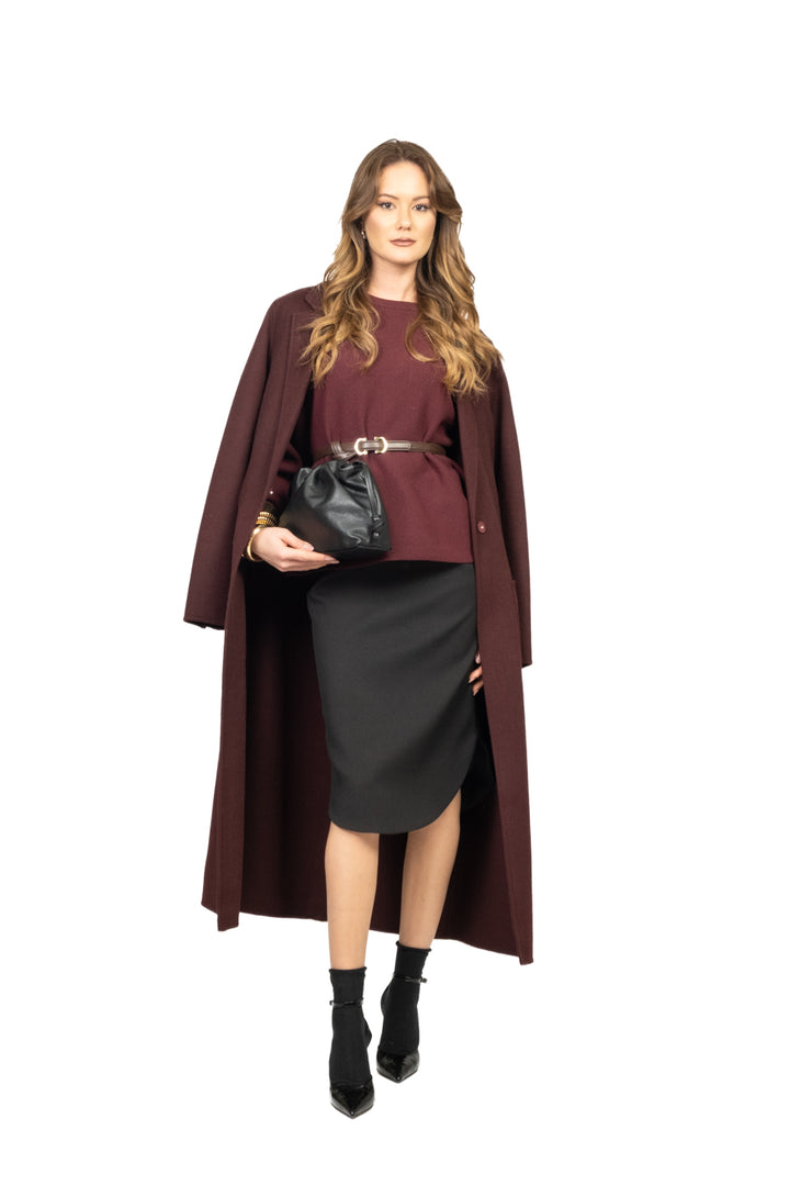 Vicolo - Maglia manica palloncino con cintura Art. 22207F