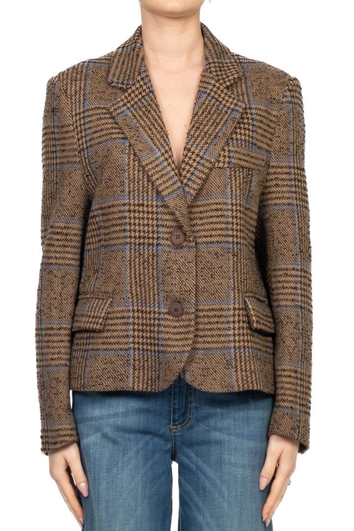 Tensione In - Giacca check corta Art. W25J995