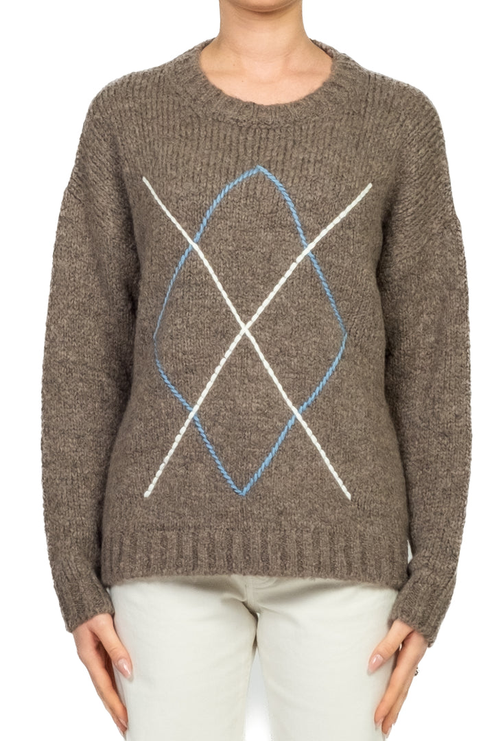 Tensione In - Maglia ricamo rombo Art. W5HMJ95A460