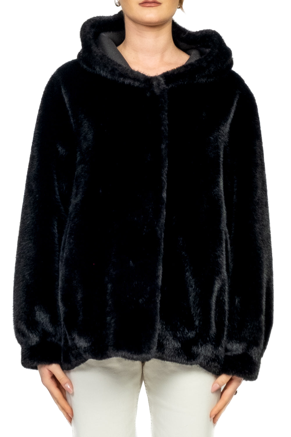 Have One - Giacca pelliccia con cappuccio Art. KDY-P034