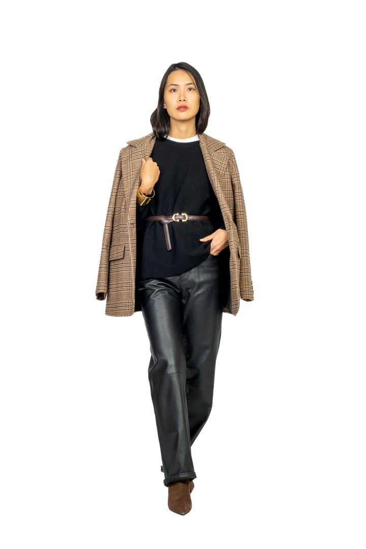 Vicolo - Maglia manica palloncino con cintura Art. 22207F