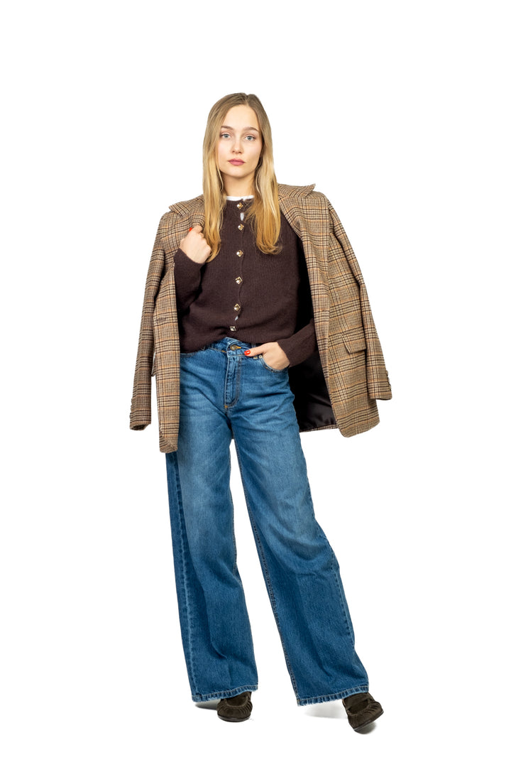 Kontatto - Cardigan coste bottoni oro Art. 3M0882CN