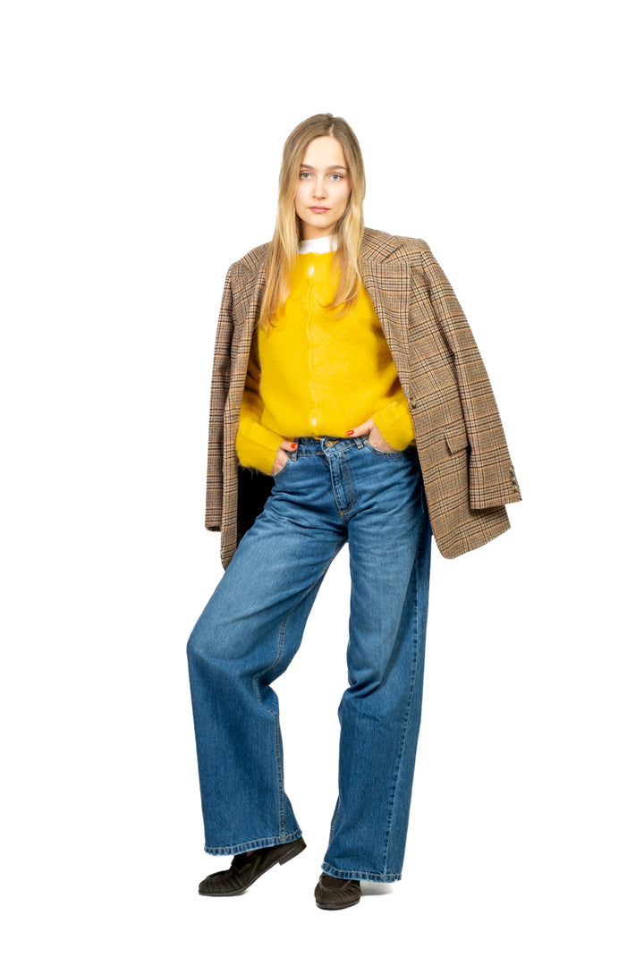 Kontatto - Cardigan girocollo in mohair Art. 3M0866CN