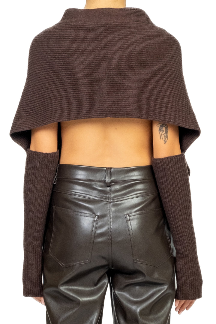 Vicolo - Gilet davantino in maglia con manicotti Art. 77353F