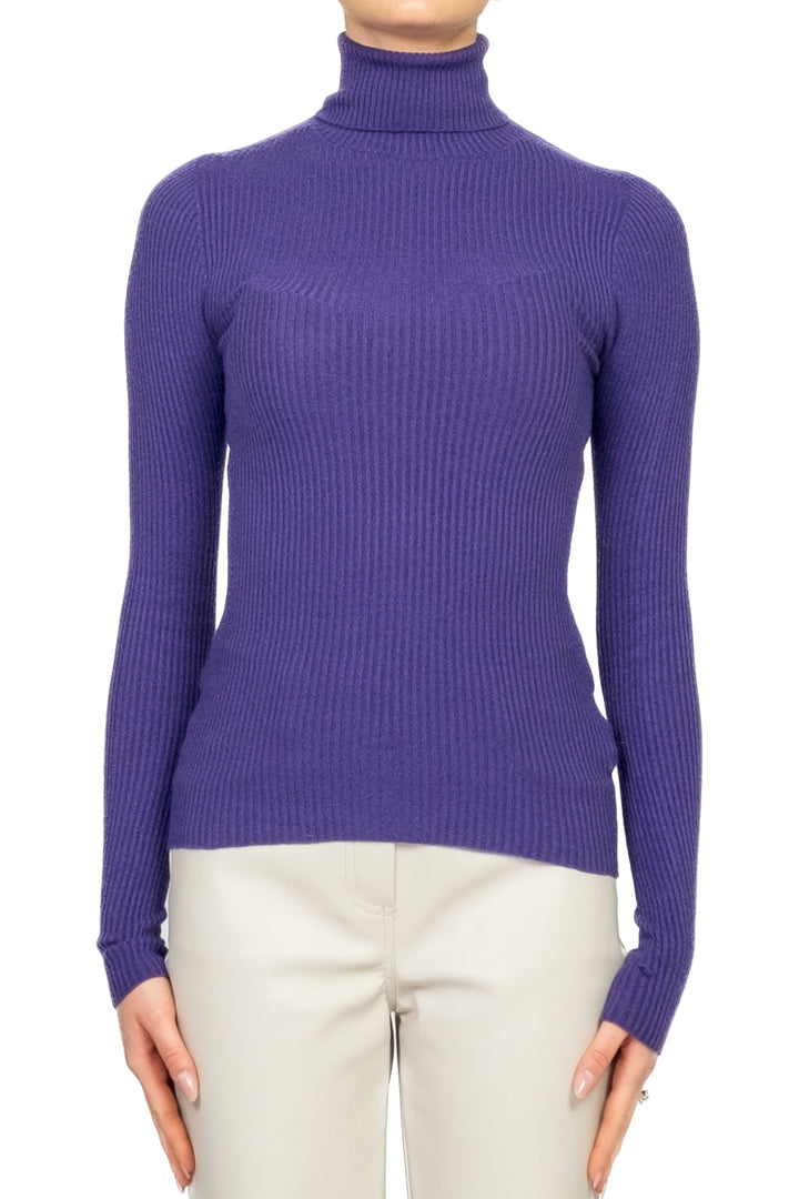 Tensione In - Maglia costine collo alto Art. IRC1273AI25