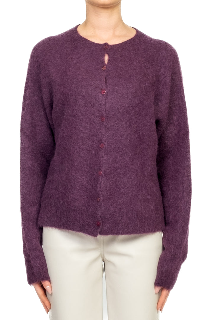 Kontatto - Cardigan girocollo in mohair Art. 3M0866CN