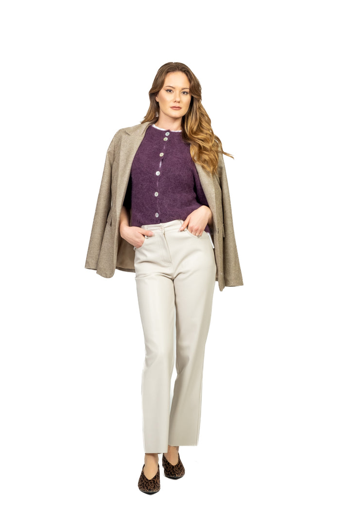 Kontatto - Cardigan in mohair manica palloncino Art. 3M0873C