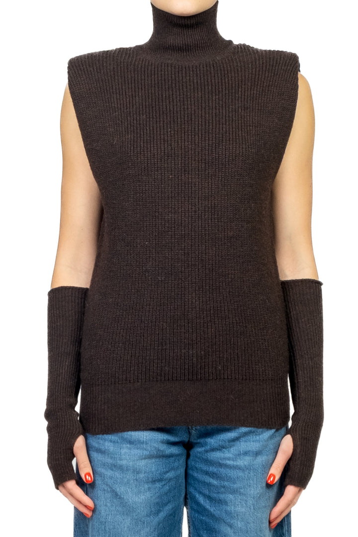 Kontatto - Gilet collo alto con manicotti Art. 3M1087NI