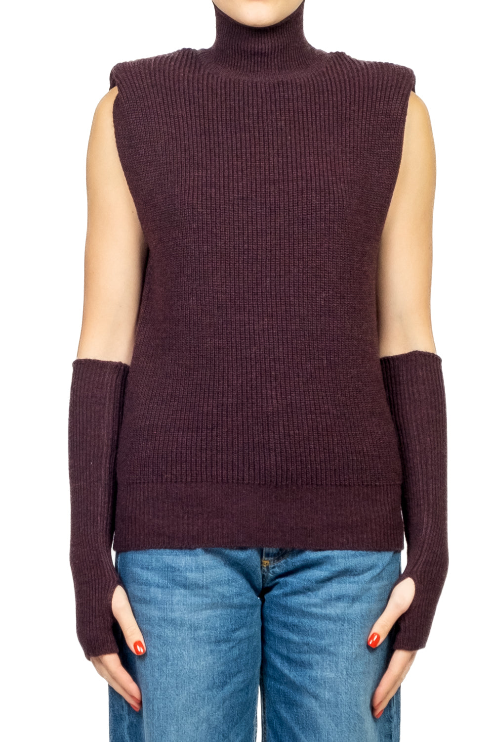 Kontatto - Gilet collo alto con manicotti Art. 3M1087NI