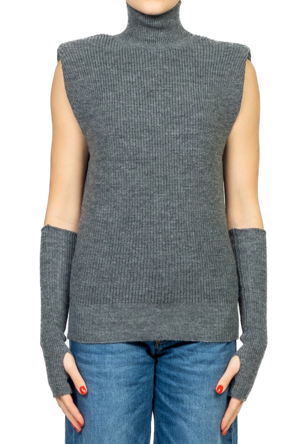 Kontatto - Gilet collo alto con manicotti Art. 3M1087NI