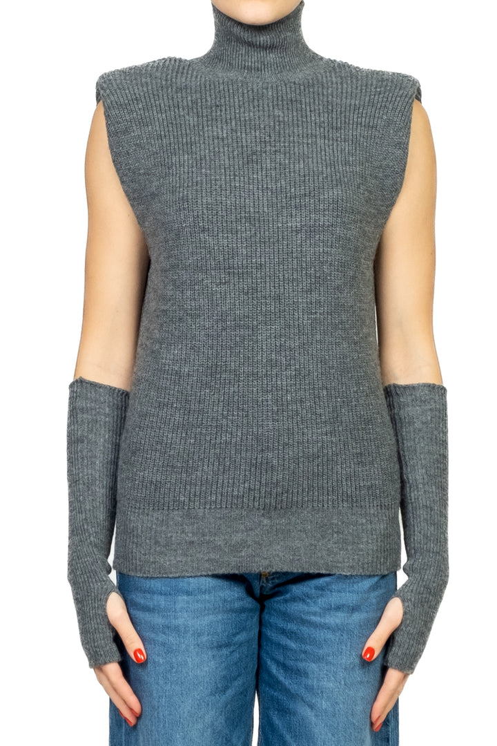 Kontatto - Gilet collo alto con manicotti Art. 3M1087NI