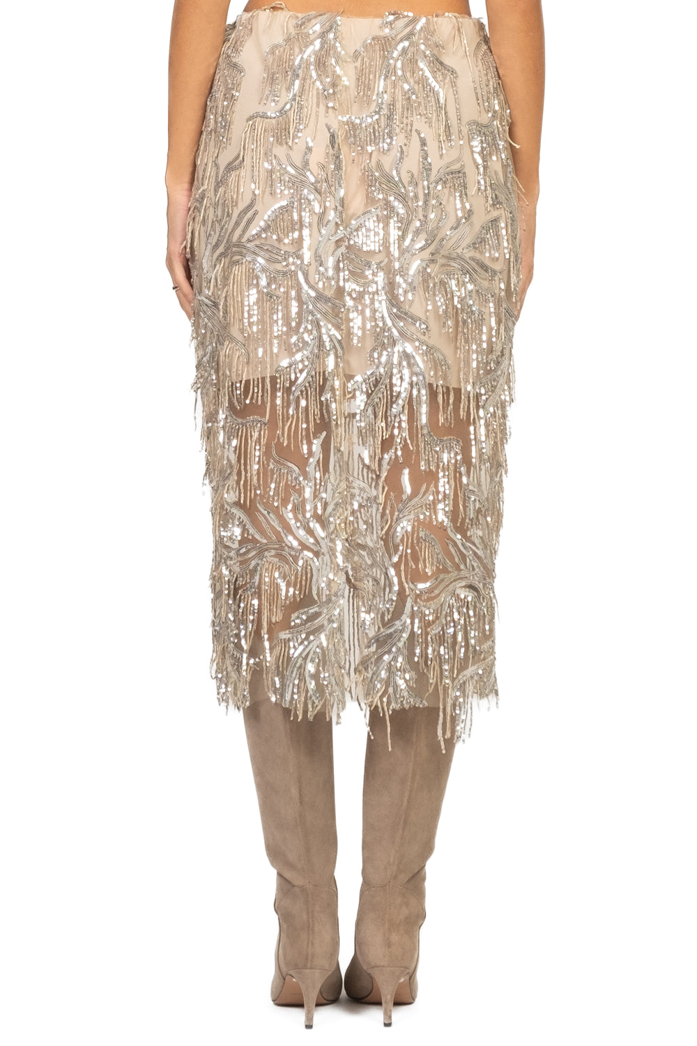 Tensione In - Gonna longuette con paillettes Art. 26G1673