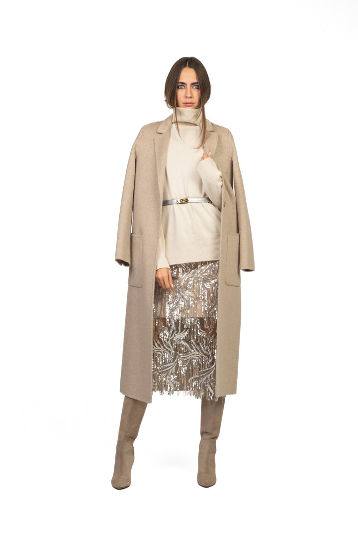 Tensione In - Gonna longuette con paillettes Art. 26G1673