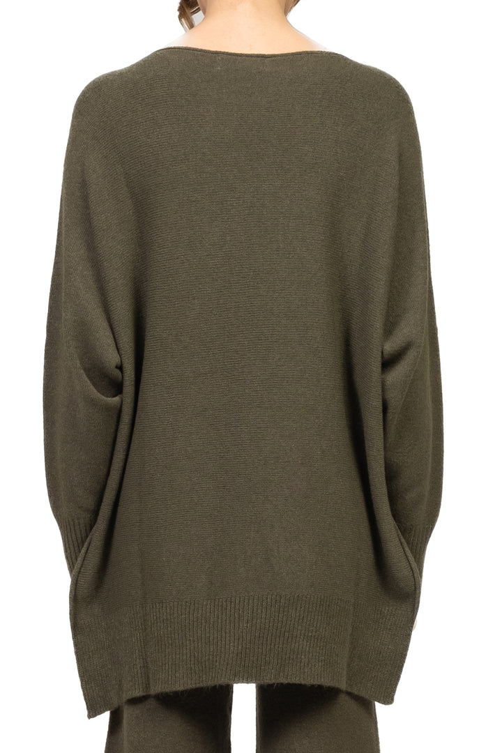 Kontatto - Maglia scollo barca con spacchi Art. FA102N