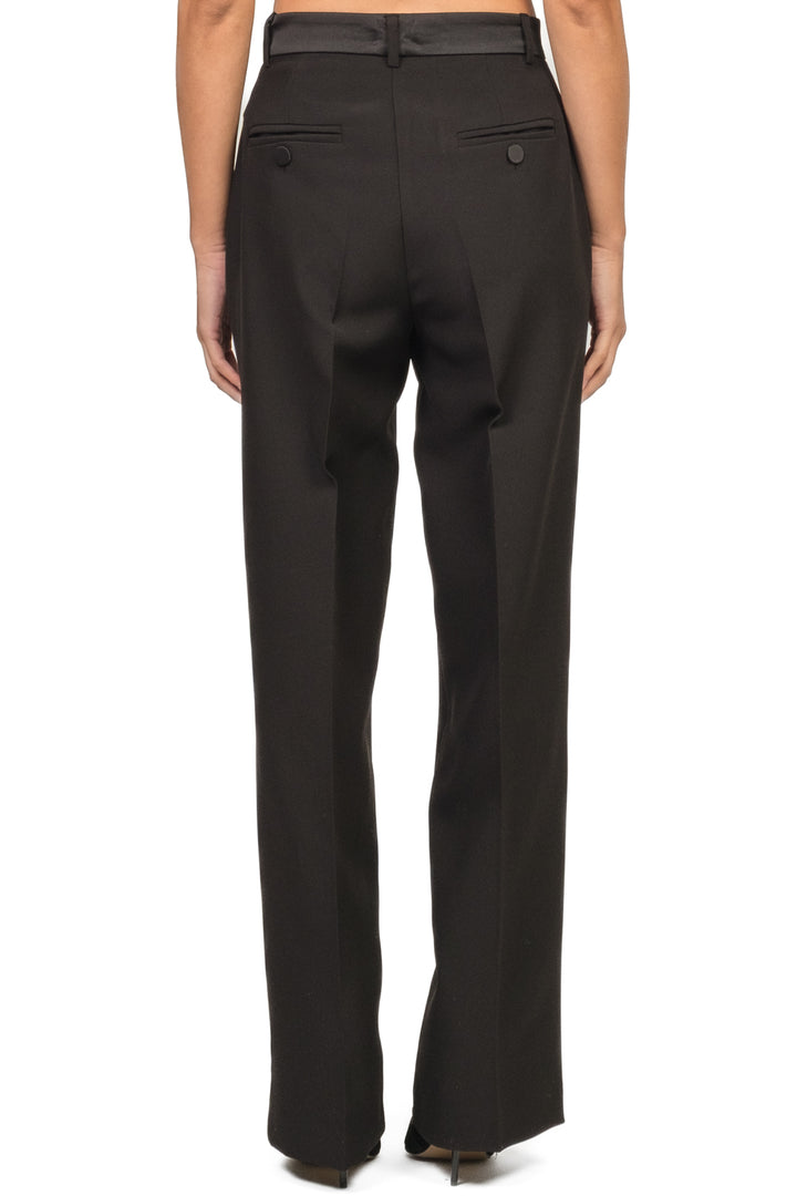 Vicolo - Pantalone gamba dritta con banda in raso Art. TF1475