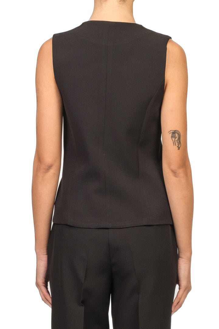 Vicolo - Gilet girocollo bottoni in ciniglia Art. TF0418