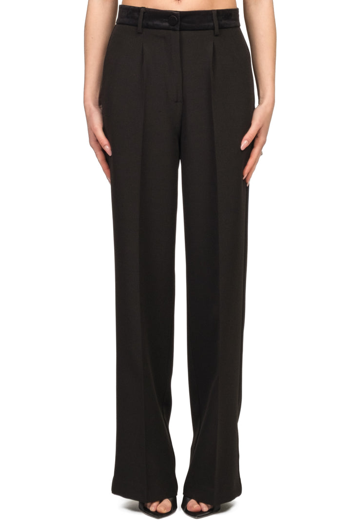 Vicolo - Pantalone gamba dritta banda in ciniglia Art. TF0412