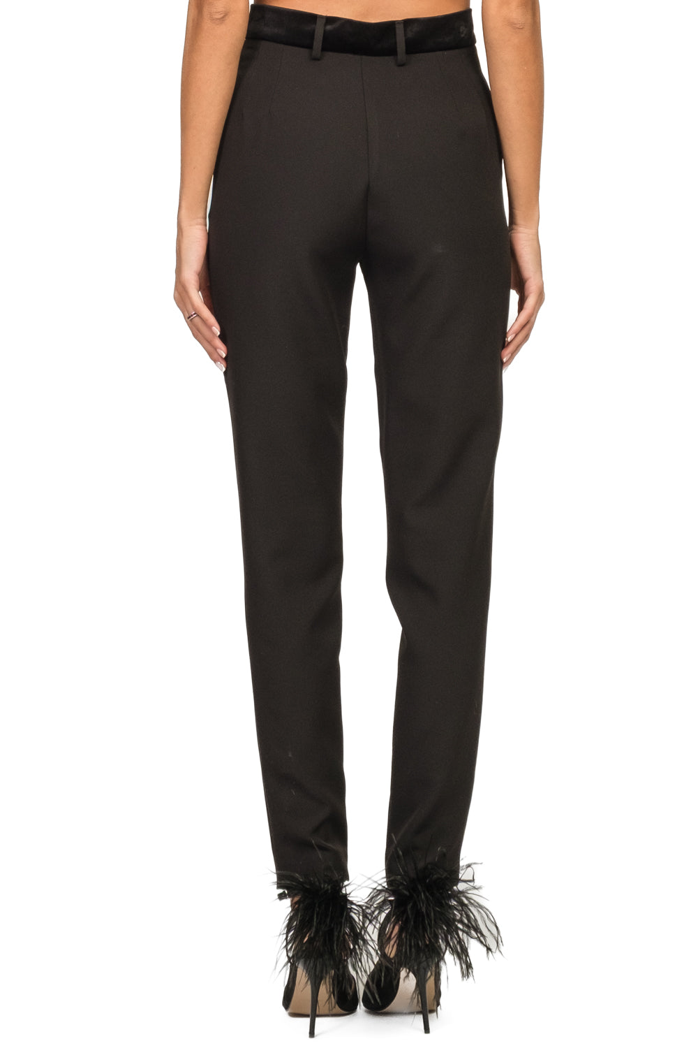 Vicolo - Pantalone sigaretta banda in ciniglia Art. TF1743