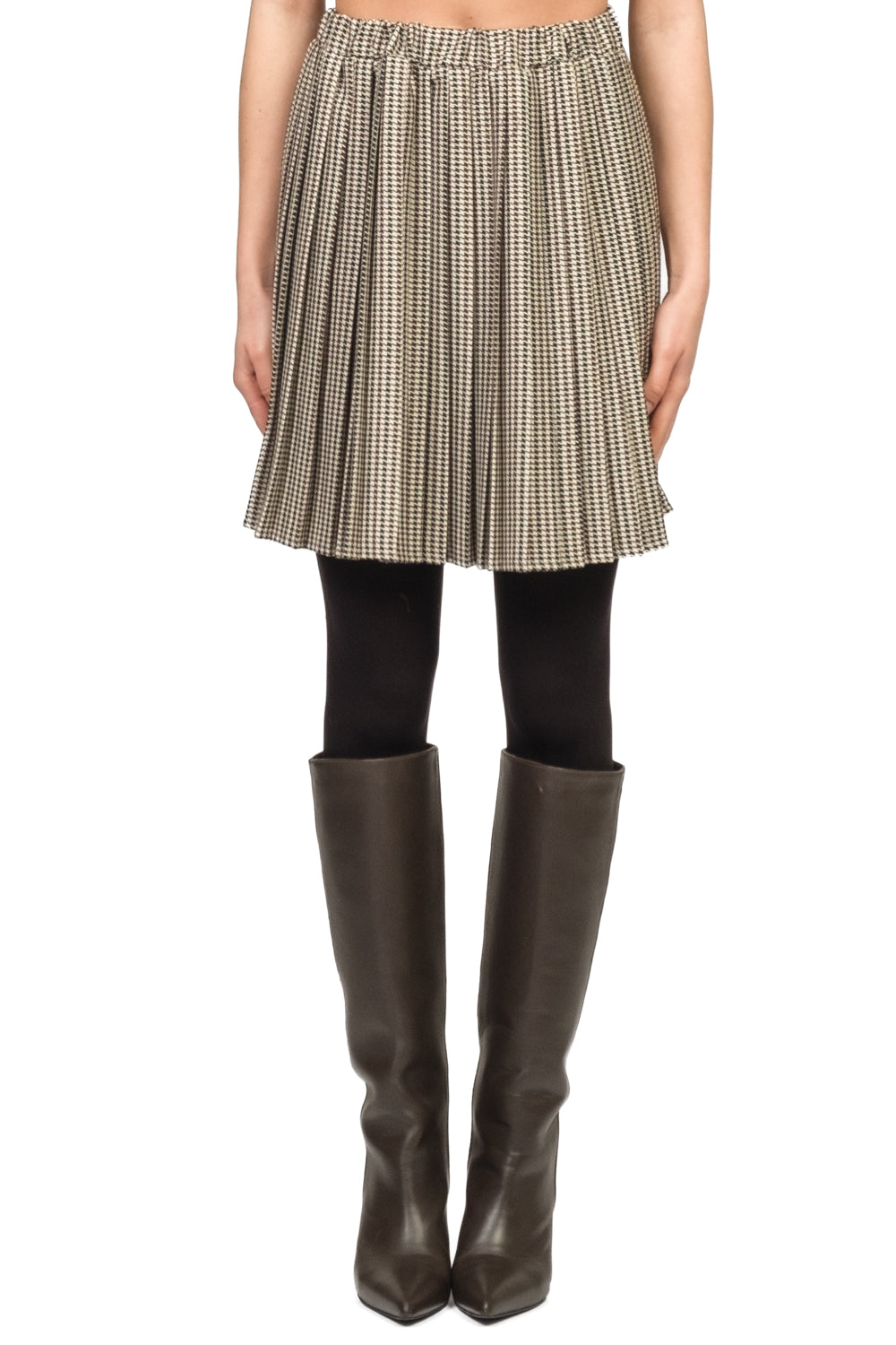 Vicolo - Gonna mini plissé pied de poule Art. TF2215