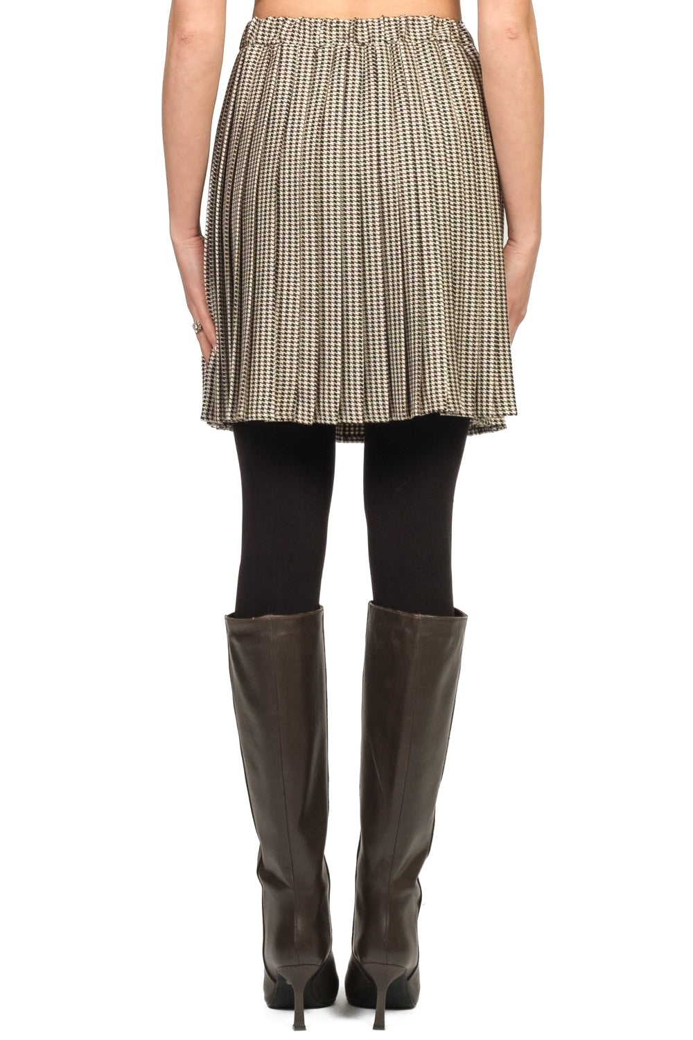 Vicolo - Gonna mini plissé pied de poule Art. TF2215