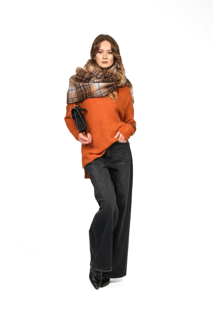 Vicolo - Maglia over misto mohair scollo v Art. 55226F