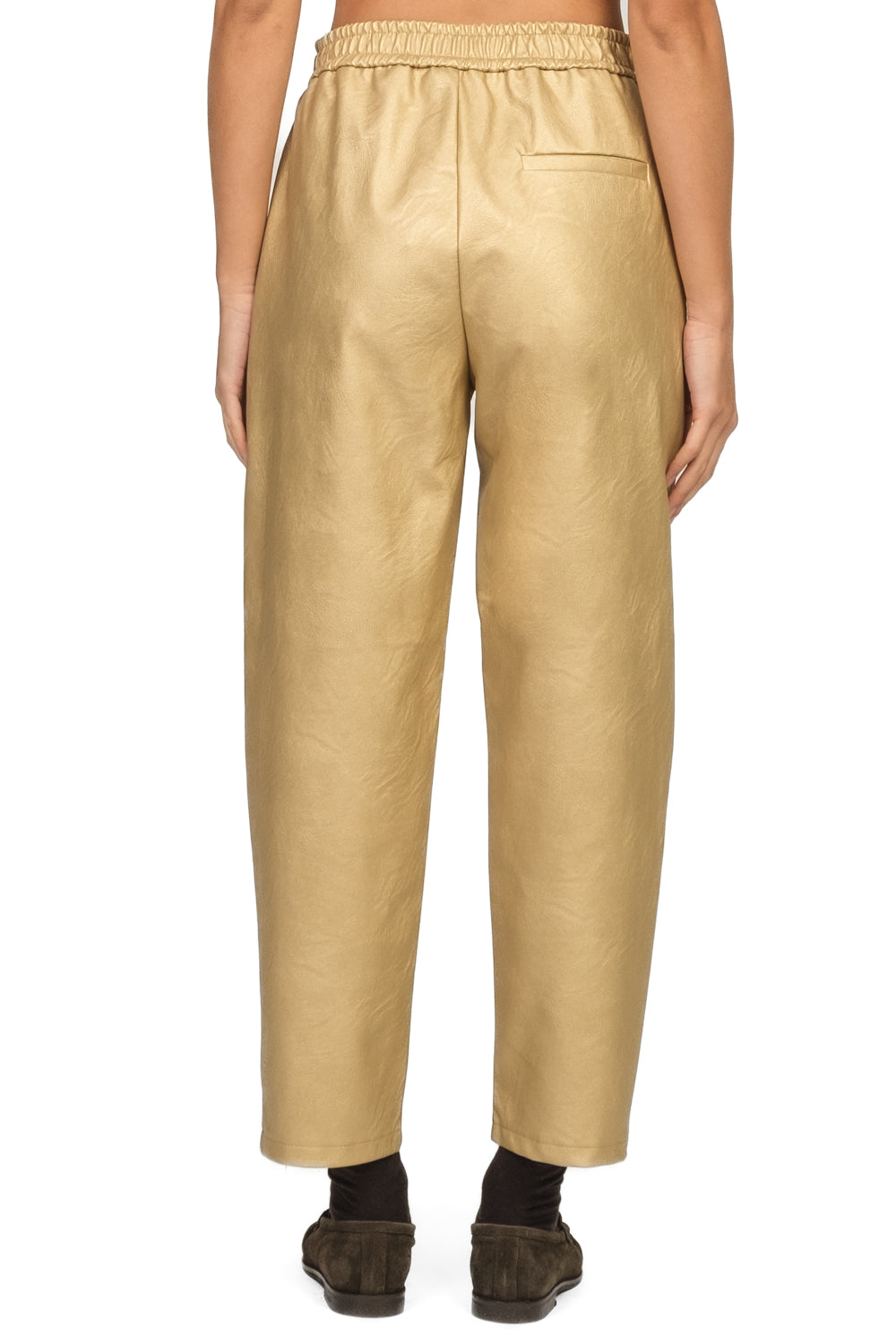 Vicolo - Pantalone carrot ecopelle laminato Art. TF2037