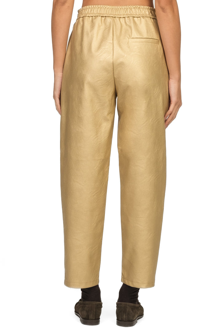 Vicolo - Pantalone carrot ecopelle laminato Art. TF2037