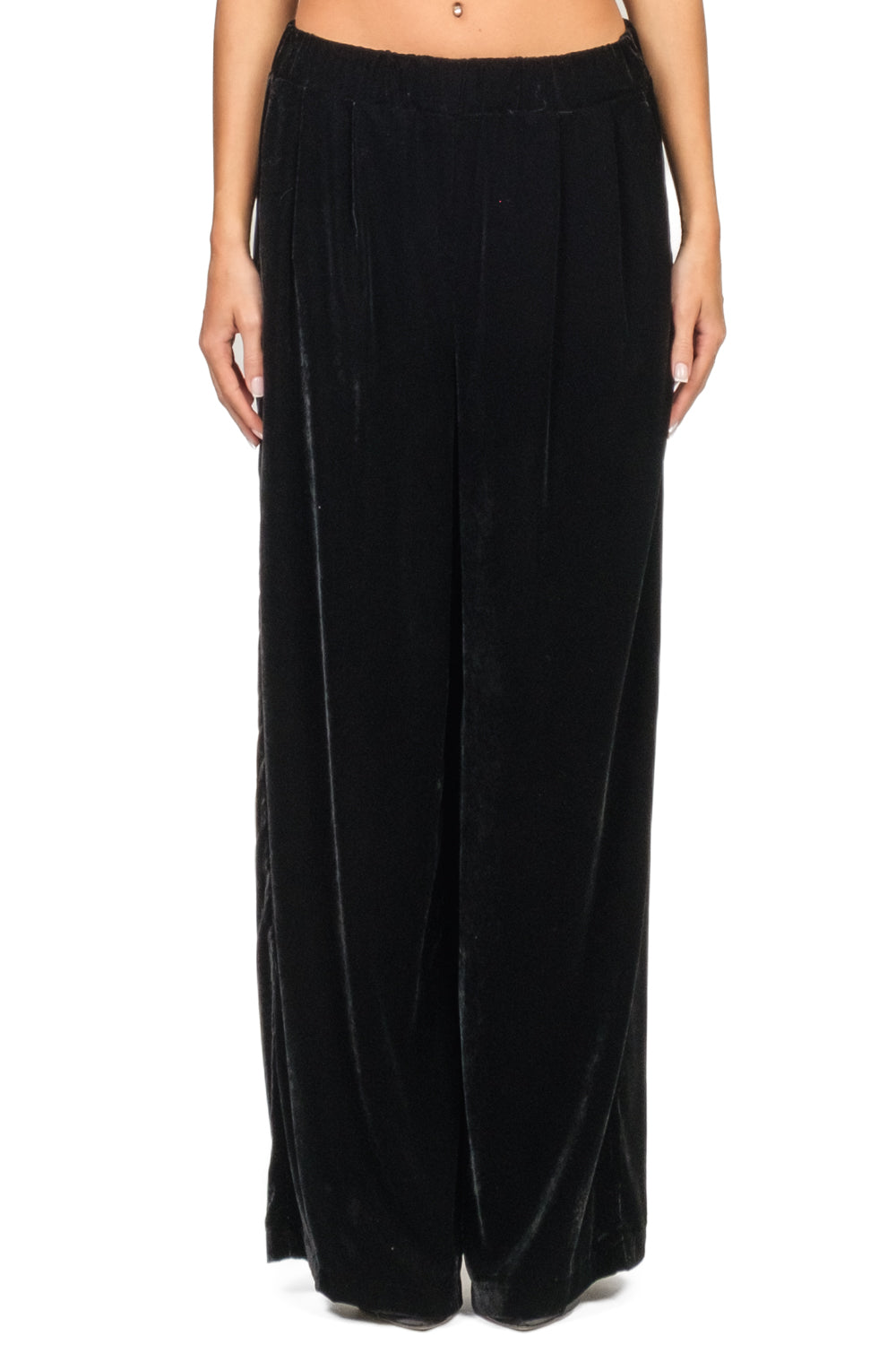 Vicolo - Pantalone palazzo in ciniglia Art. TF0504