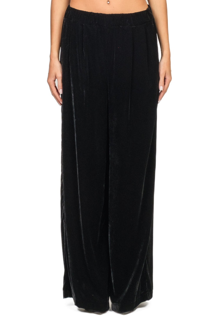 Vicolo - Pantalone palazzo in ciniglia Art. TF0504