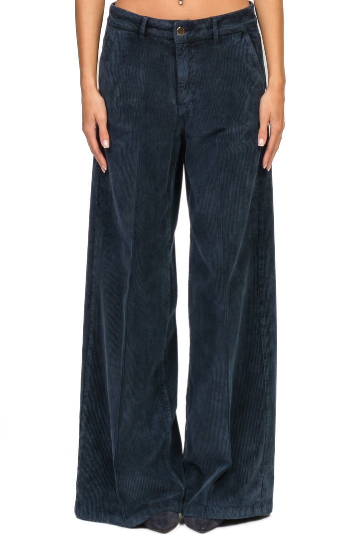 Tensione In - Pantalone palazzo velluto coste Art. CJ12712
