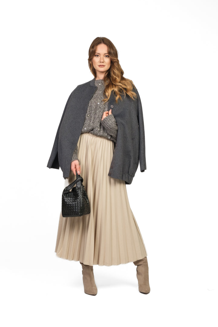 Vicolo - Maglia trecce filo lurex con applicazioni Art. 33068F