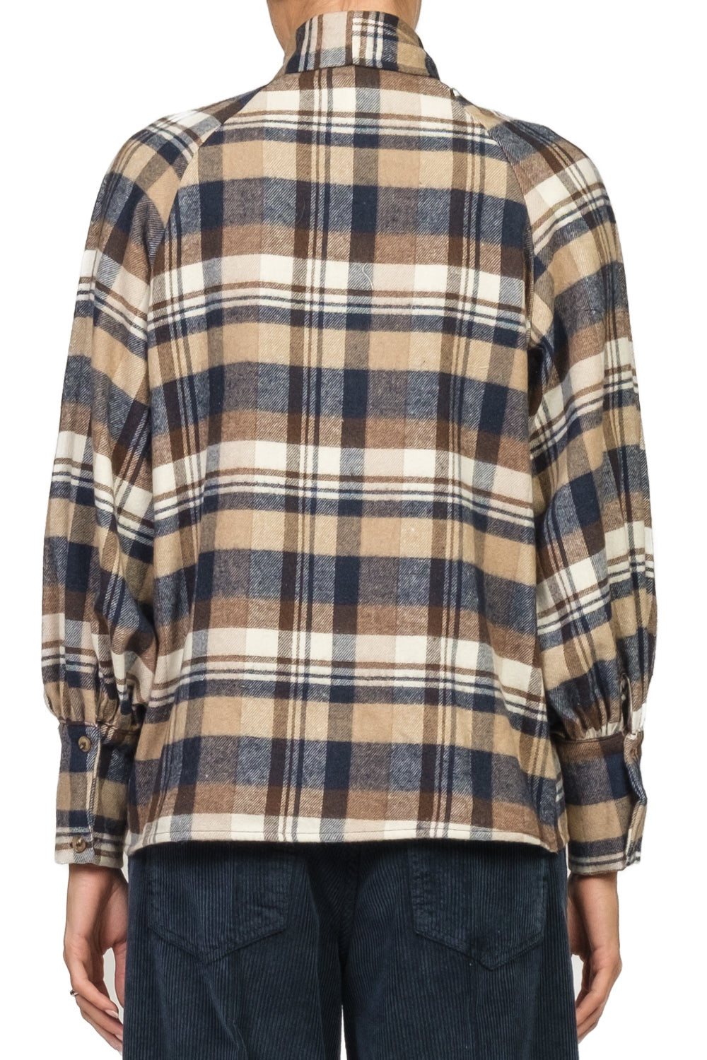 Tensione In - Camicia check flanella con fiocco Art. 26C1622