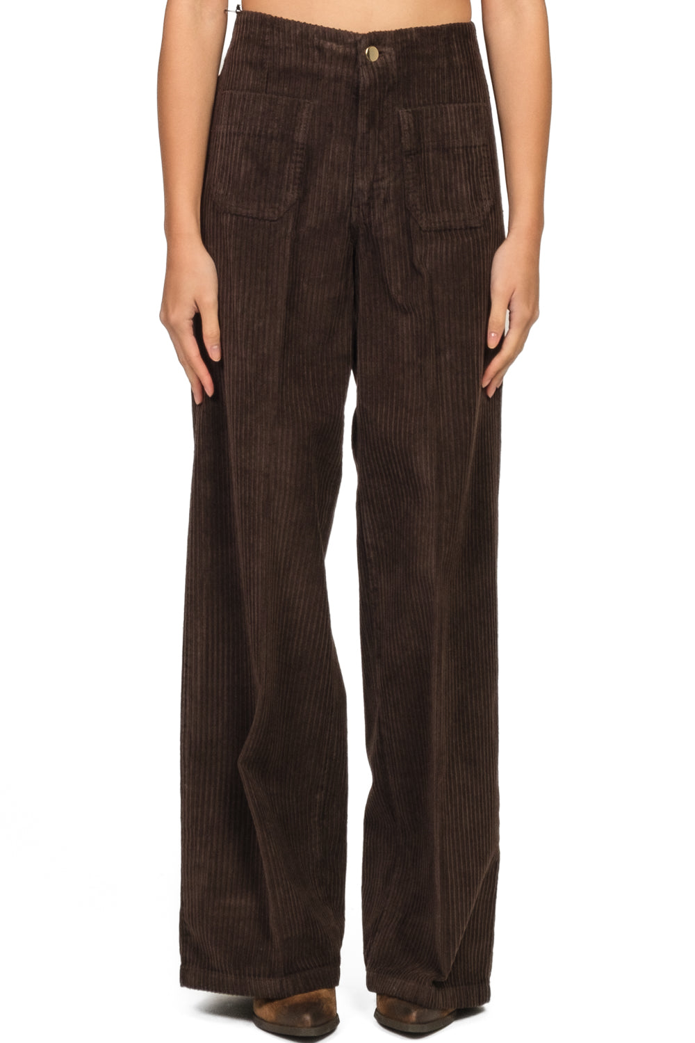 Tensione In - Pantalone velluto coste con taschini Art. CJ12711