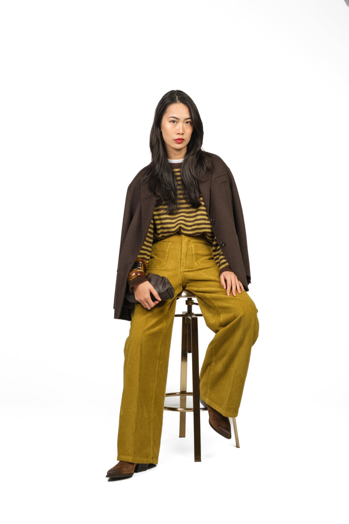 Tensione In - Pantalone velluto coste con taschini Art. CJ12711