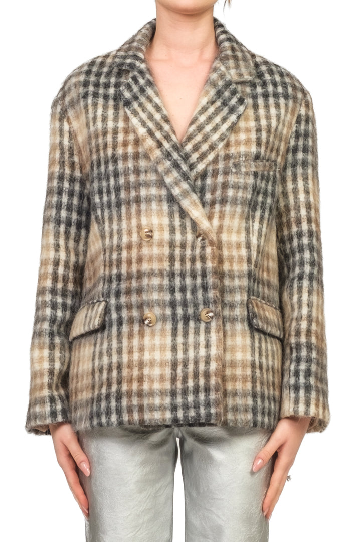 Tensione In - Giacca over doppio petto quadretti Art. 26B1693