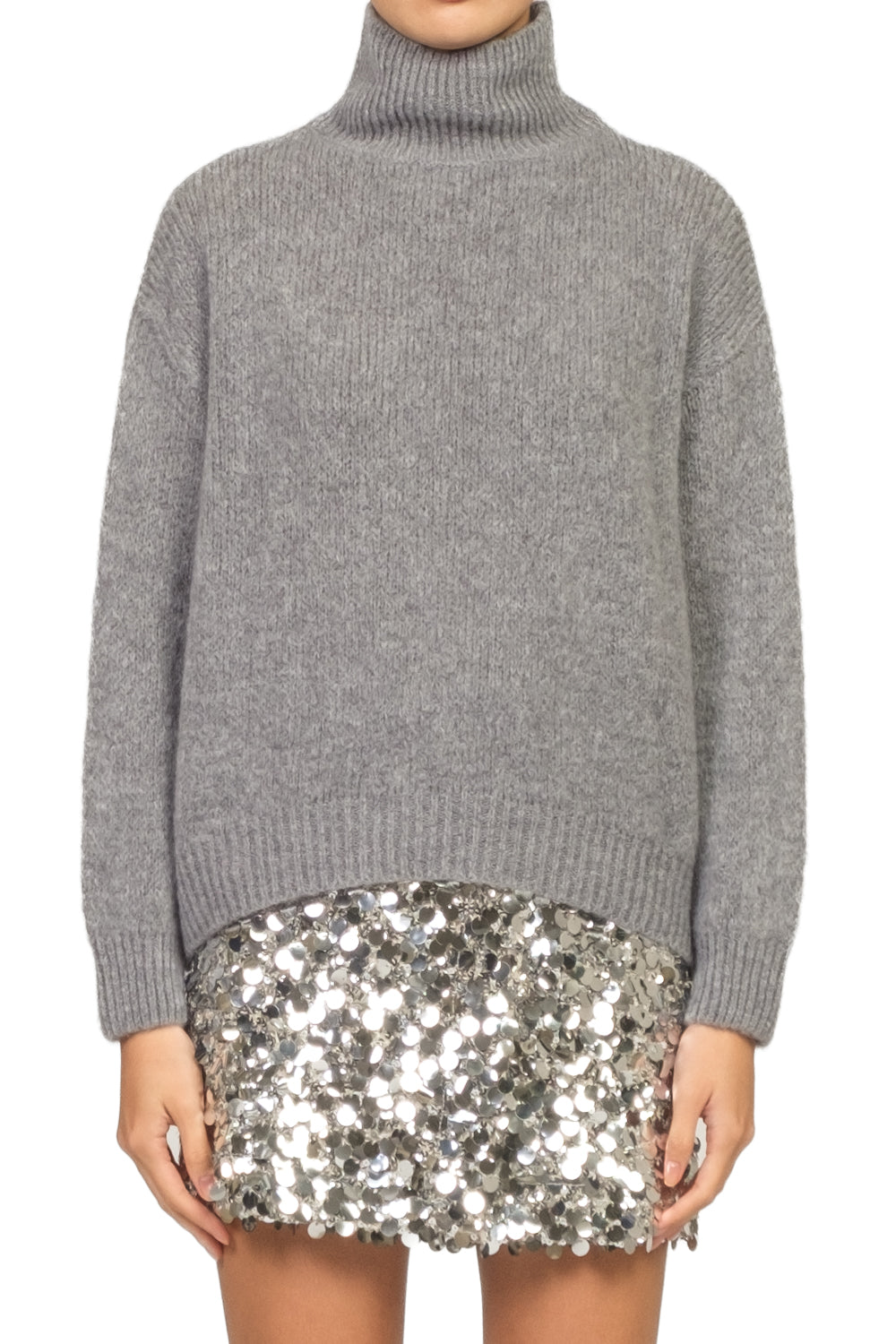 Dixie - Maglia collo alto misto mohair Art. M277Y316