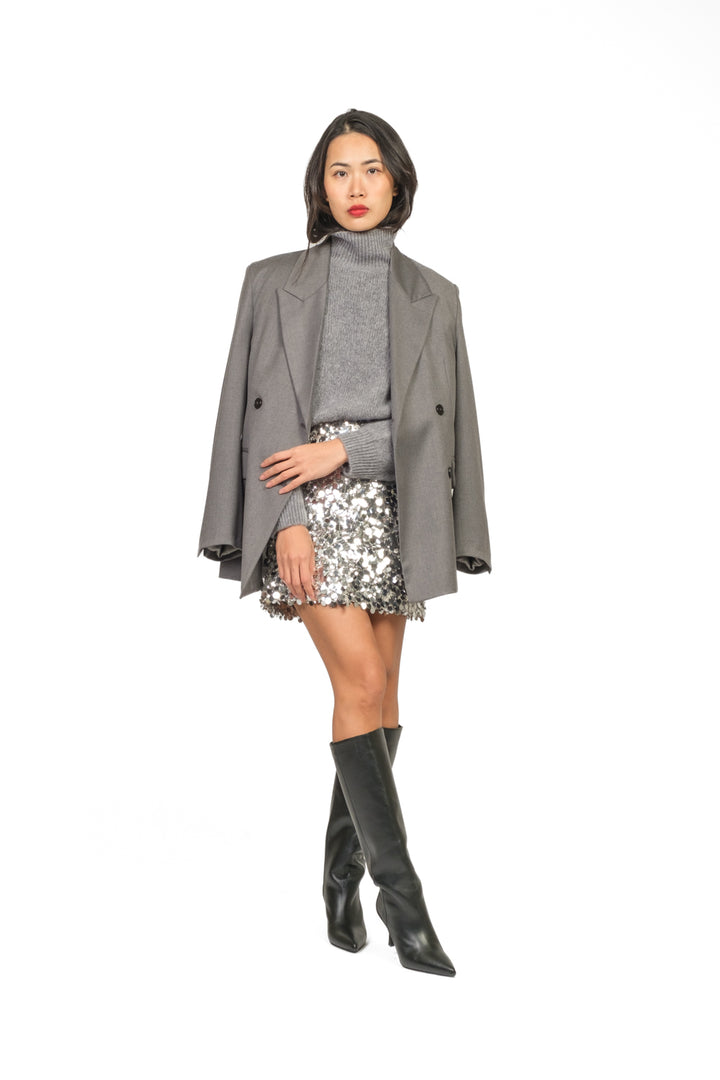 Tensione In - Gonna mini paillettes portafoglio Art. W25GB97