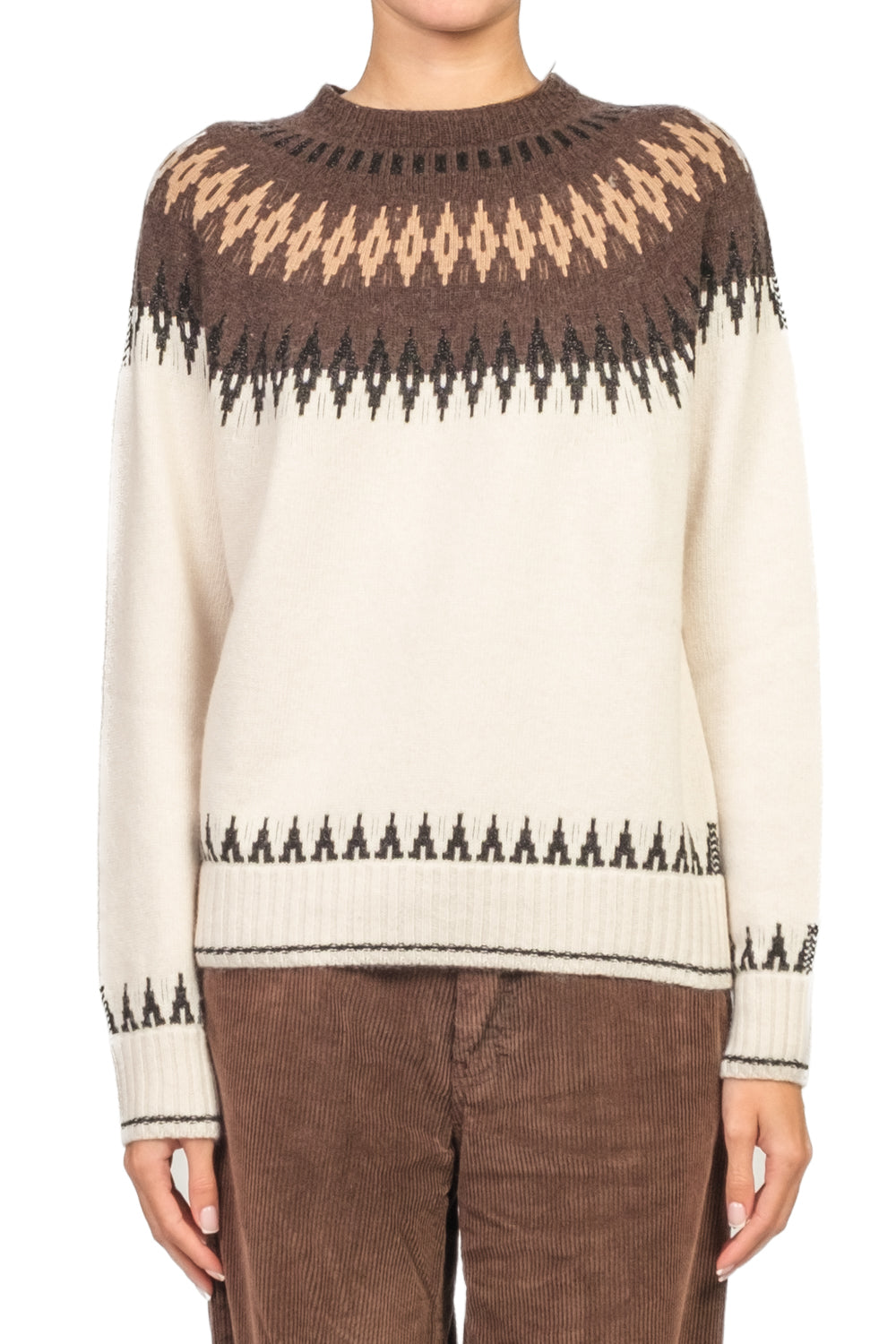 Tensione In - Maglia girocollo fantasia Art. D78963