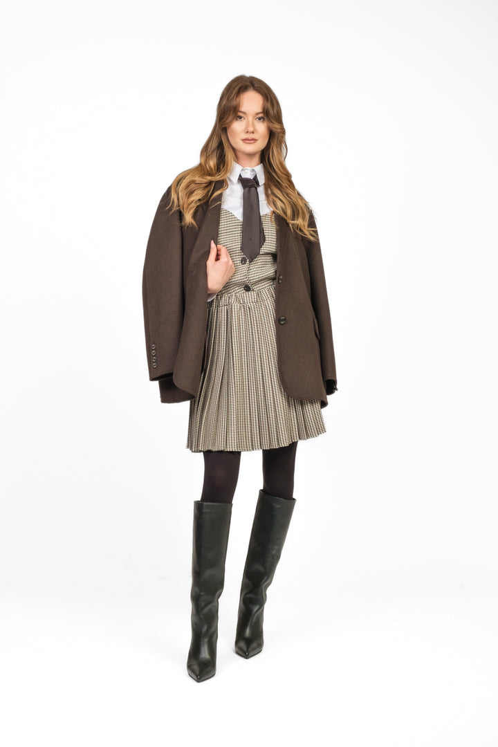 Tensione In - Camicia corpetto pied de poule e cravatta Art. 26C1680