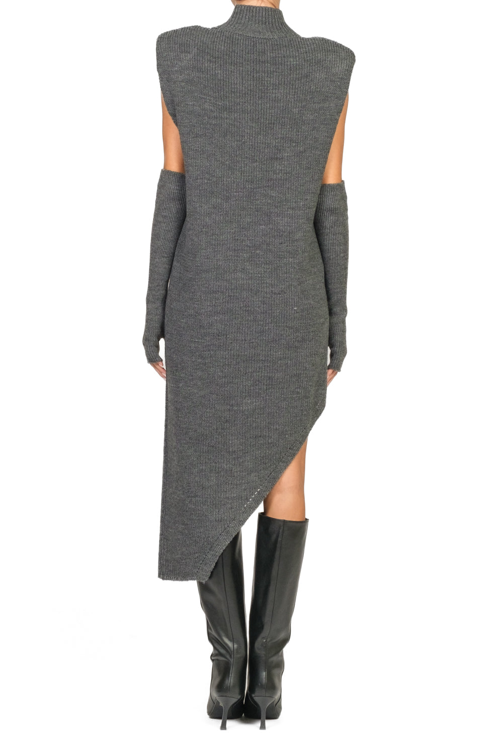 Dixie - Abito in maglia asimmetrico con manicotti Art. A768Y107