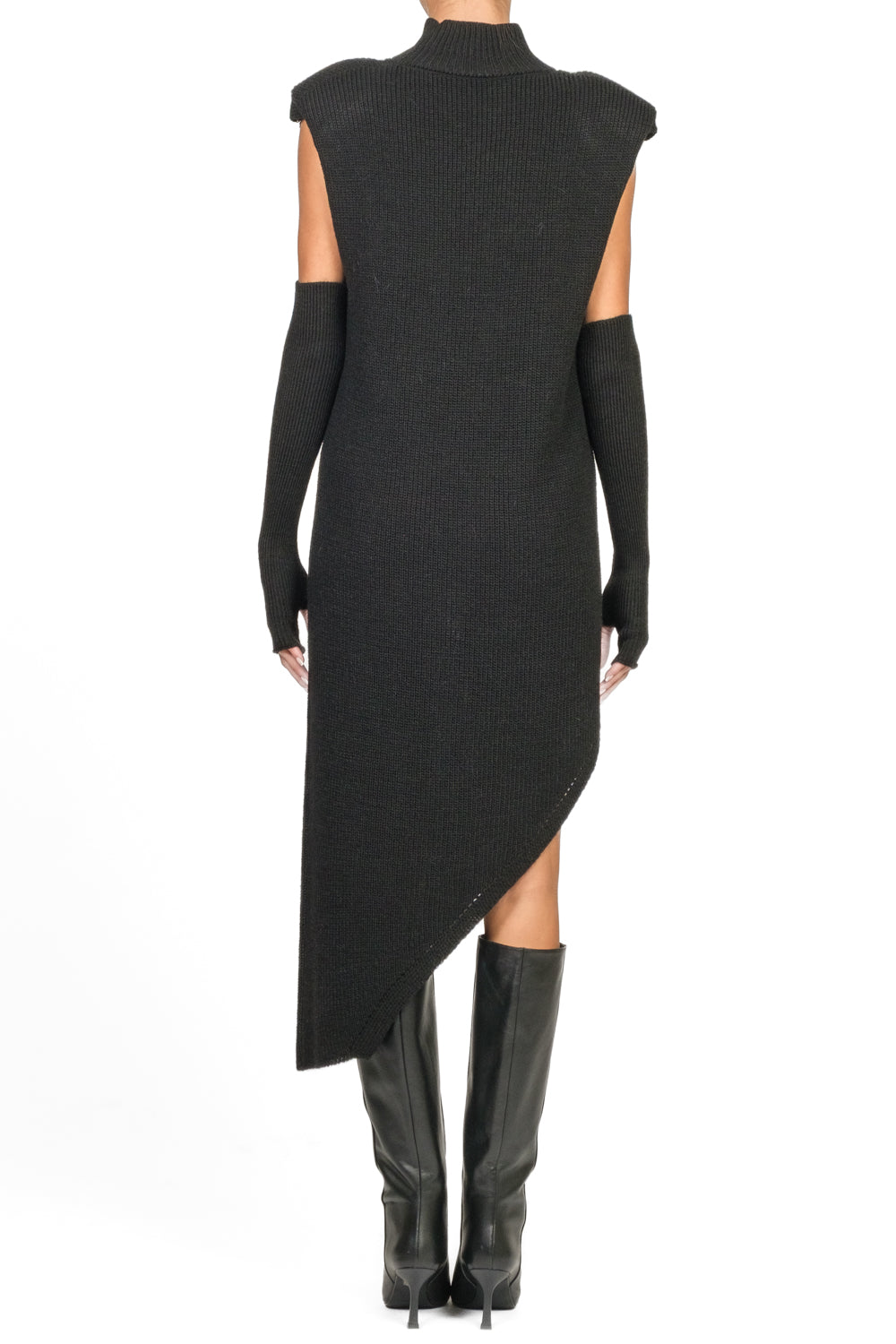 Dixie - Abito in maglia asimmetrico con manicotti Art. A768Y107