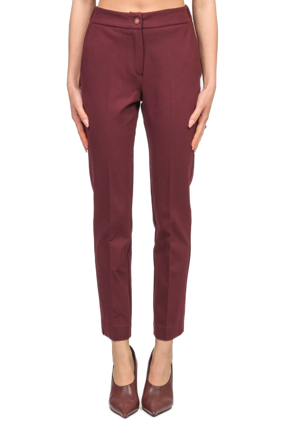 Angela Davis - Pantalone punto milano con elastico Art. RI9CO10